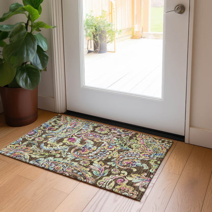 Tapis traditionnel Chantille lavable en machine pour intérieur/extérieur