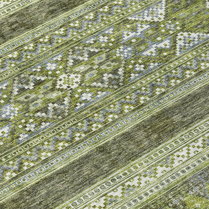 Tapis Chantille Tribal Boho lavable en machine pour intérieur/extérieur