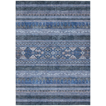Tapis Chantille Tribal Boho lavable en machine pour intérieur/extérieur