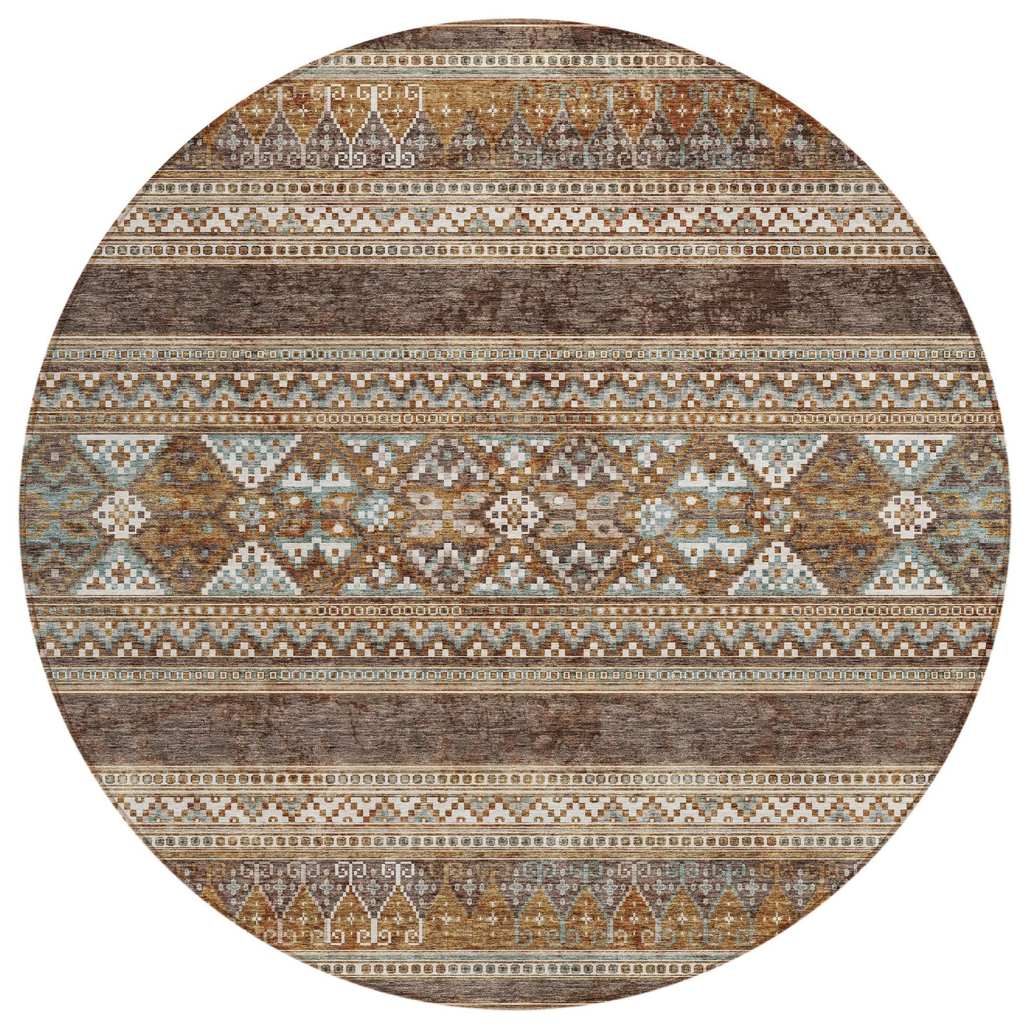 Tapis Chantille Tribal Boho lavable en machine pour intérieur/extérieur