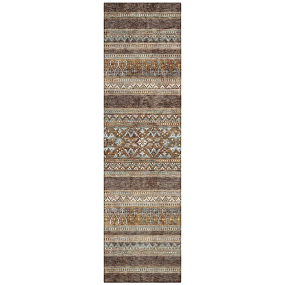 Tapis Chantille Tribal Boho lavable en machine pour intérieur/extérieur