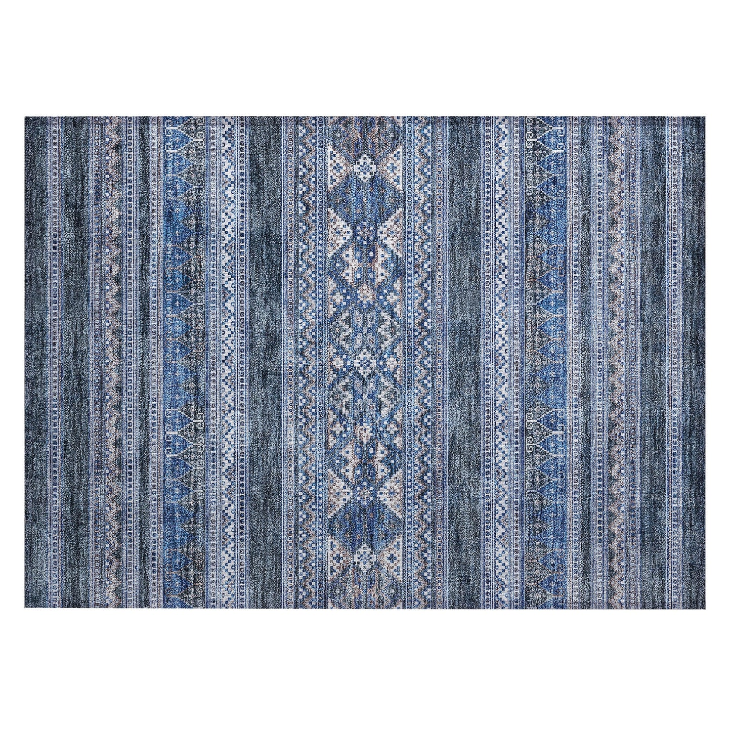 Tapis Chantille Tribal Boho lavable en machine pour intérieur/extérieur