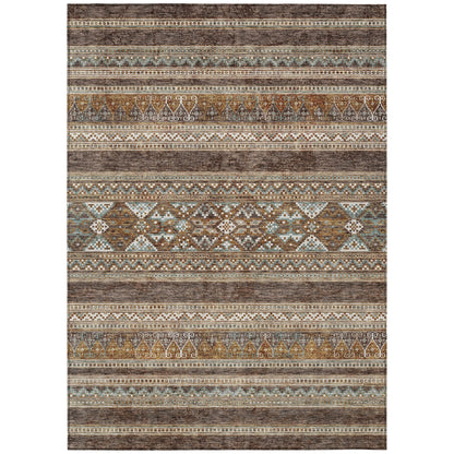 Tapis Chantille Tribal Boho lavable en machine pour intérieur/extérieur