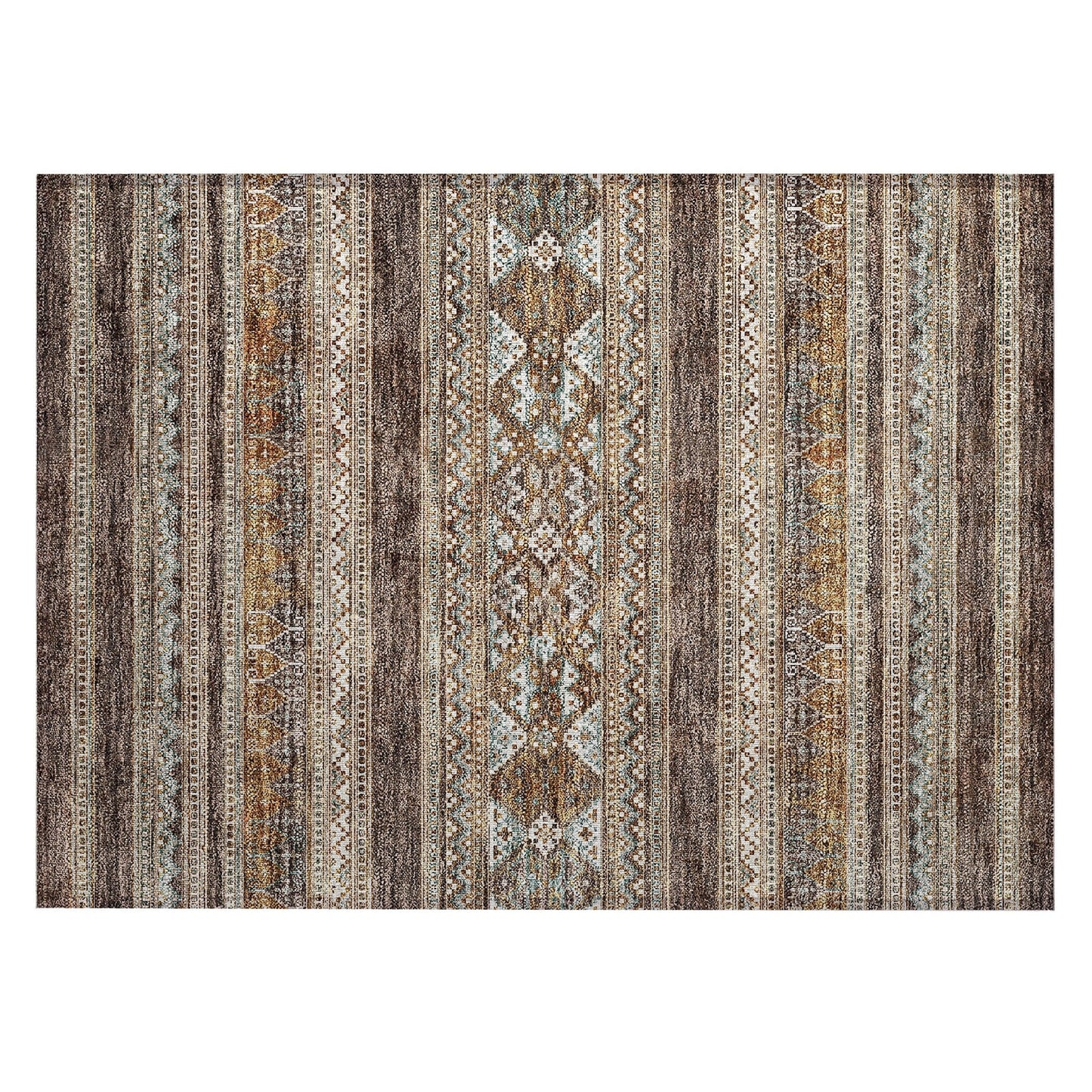 Tapis Chantille Tribal Boho lavable en machine pour intérieur/extérieur