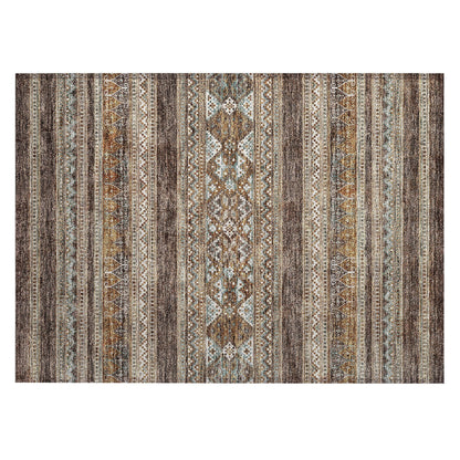 Tapis Chantille Tribal Boho lavable en machine pour intérieur/extérieur