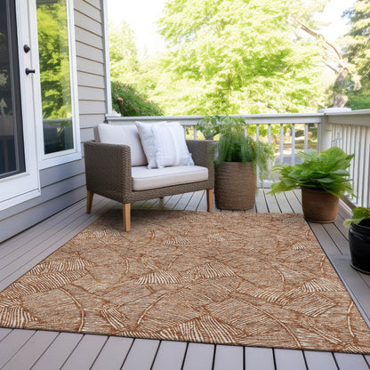Tapis Chantille Tropical Palm lavable en machine pour intérieur/extérieur