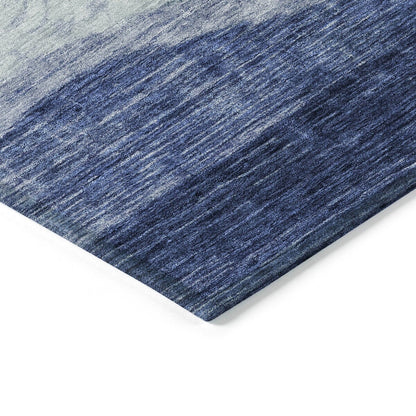 Tapis Chantille contemporain à vagues lavable en machine pour intérieur/extérieur