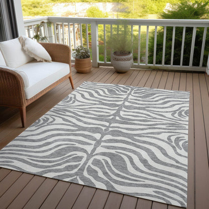 Tapis Chantille moderne à imprimé animal, lavable en machine, pour intérieur et extérieur