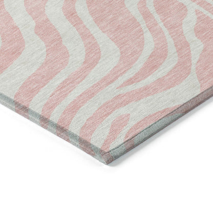 Tapis Chantille moderne à imprimé animal, lavable en machine, pour intérieur et extérieur