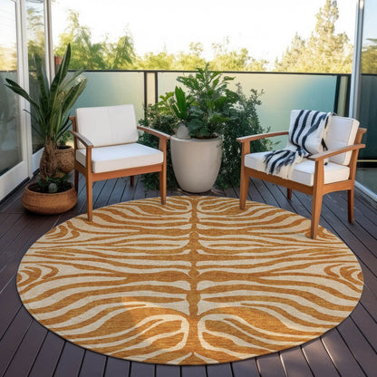 Tapis Chantille moderne à imprimé animal, lavable en machine, pour intérieur et extérieur