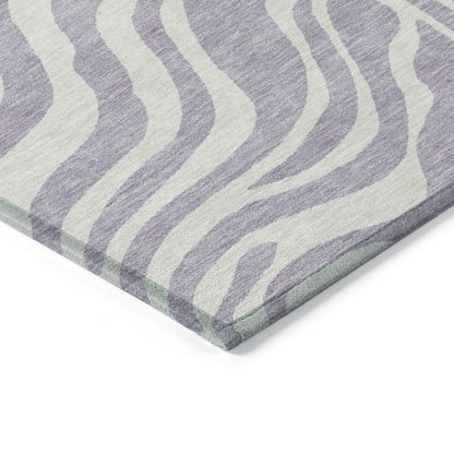 Tapis Chantille moderne à imprimé animal, lavable en machine, pour intérieur et extérieur