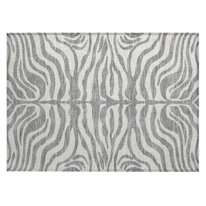 Tapis Chantille moderne à imprimé animal, lavable en machine, pour intérieur et extérieur