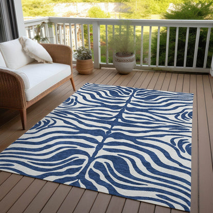 Tapis Chantille moderne à imprimé animal, lavable en machine, pour intérieur et extérieur