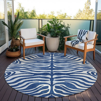 Tapis Chantille moderne à imprimé animal, lavable en machine, pour intérieur et extérieur