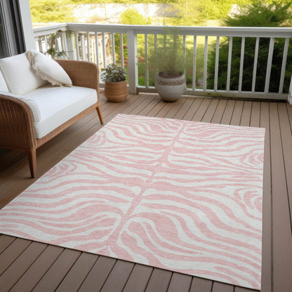 Tapis Chantille moderne à imprimé animal, lavable en machine, pour intérieur et extérieur