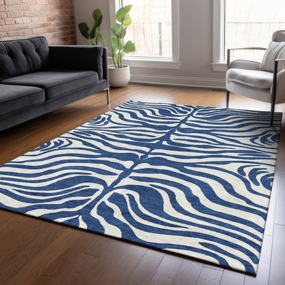 Tapis Chantille moderne à imprimé animal, lavable en machine, pour intérieur et extérieur