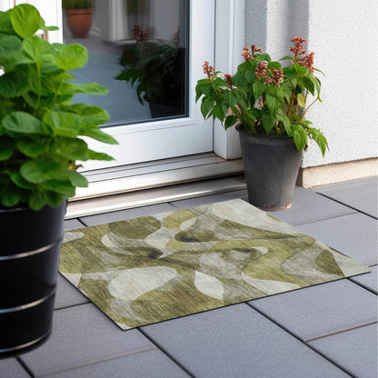 Tapis Chantille moderne lavable en machine pour intérieur/extérieur