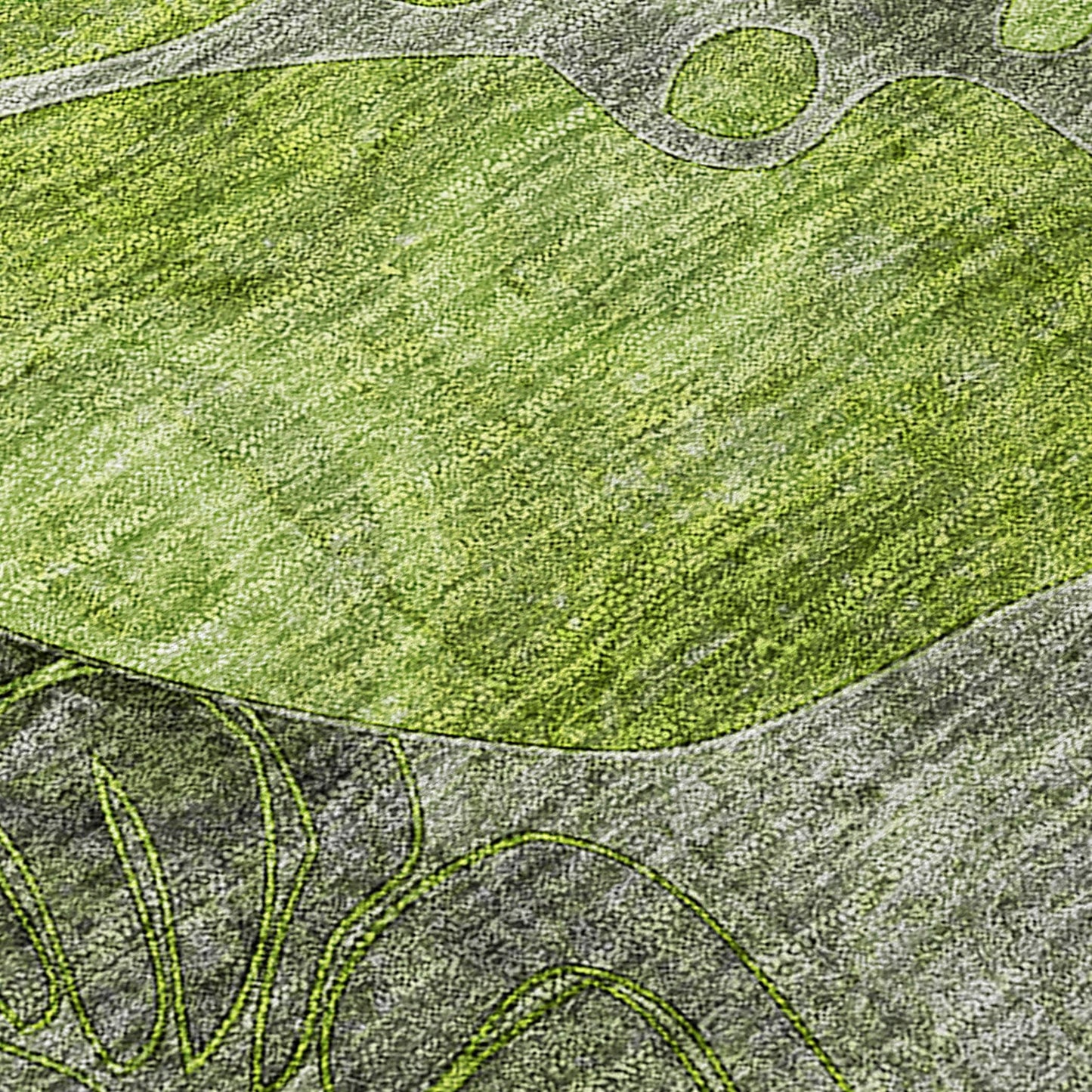 Tapis Chantille floral moderne lavable en machine pour intérieur/extérieur