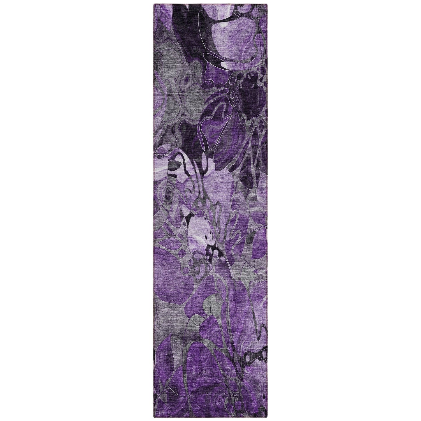 Tapis Chantille floral moderne lavable en machine pour intérieur/extérieur