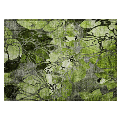 Tapis Chantille floral moderne lavable en machine pour intérieur/extérieur