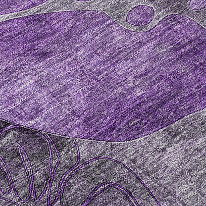 Tapis Chantille floral moderne lavable en machine pour intérieur/extérieur