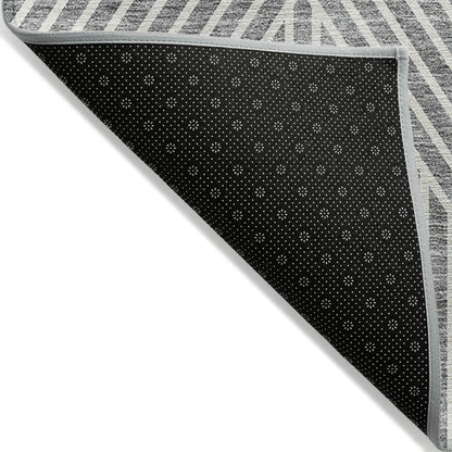 Tapis moderne Geo Chantille lavable en machine pour intérieur/extérieur
