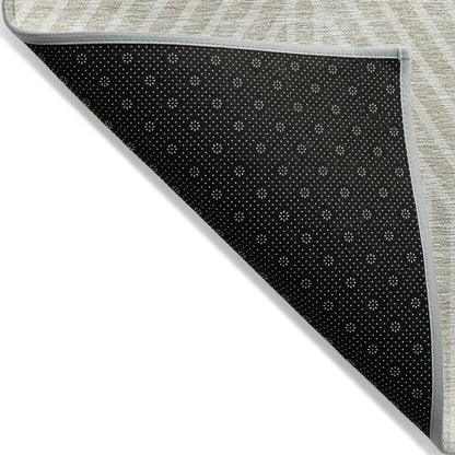 Tapis moderne Geo Chantille lavable en machine pour intérieur/extérieur