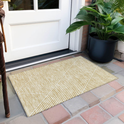 Tapis moderne Geo Chantille lavable en machine pour intérieur/extérieur