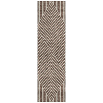 Tapis moderne Geo Chantille lavable en machine pour intérieur/extérieur