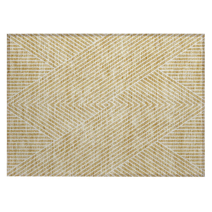 Tapis moderne Geo Chantille lavable en machine pour intérieur/extérieur