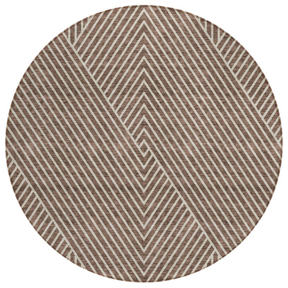 Tapis moderne Geo Chantille lavable en machine pour intérieur/extérieur