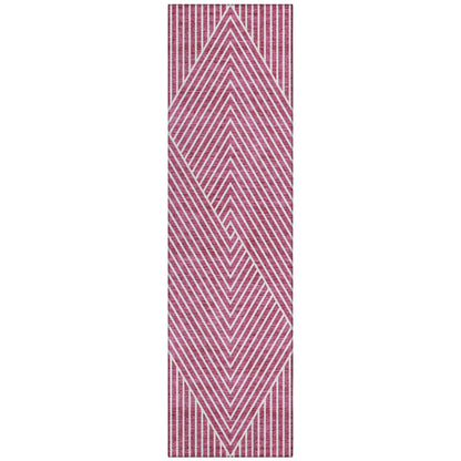 Tapis moderne Geo Chantille lavable en machine pour intérieur/extérieur