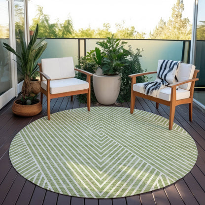Tapis moderne Geo Chantille lavable en machine pour intérieur/extérieur