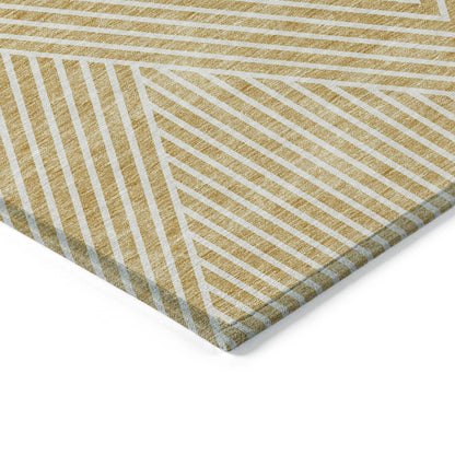Tapis moderne Geo Chantille lavable en machine pour intérieur/extérieur