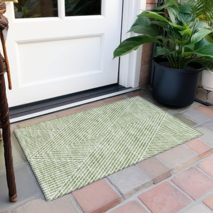Tapis moderne Geo Chantille lavable en machine pour intérieur/extérieur