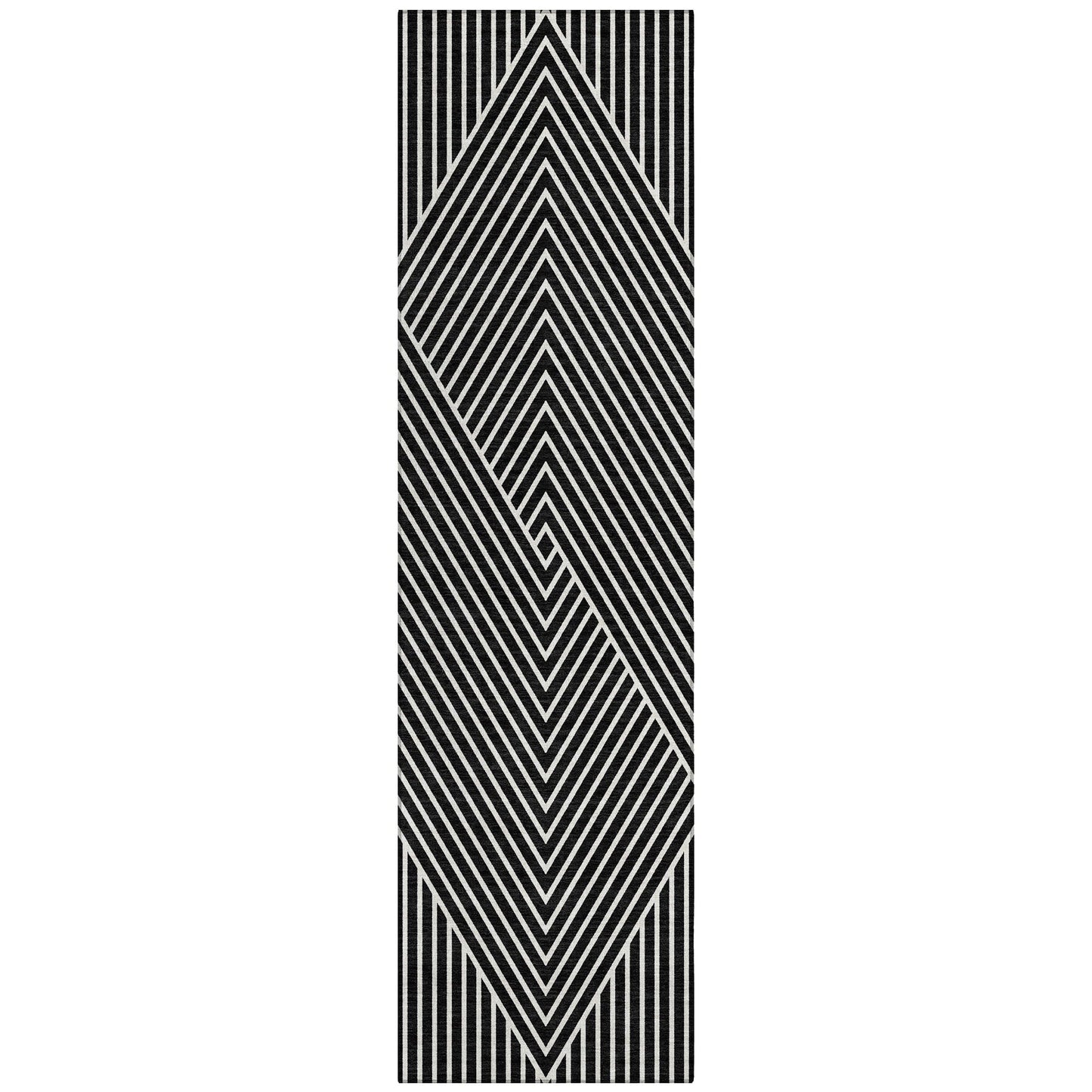 Tapis moderne Geo Chantille lavable en machine pour intérieur/extérieur