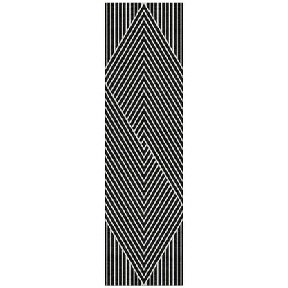 Tapis moderne Geo Chantille lavable en machine pour intérieur/extérieur