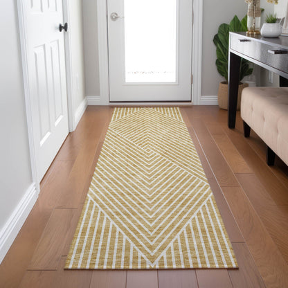 Tapis moderne Geo Chantille lavable en machine pour intérieur/extérieur