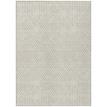 Tapis moderne Geo Chantille lavable en machine pour intérieur/extérieur