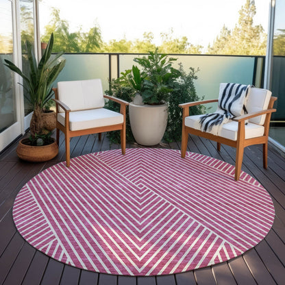 Tapis moderne Geo Chantille lavable en machine pour intérieur/extérieur