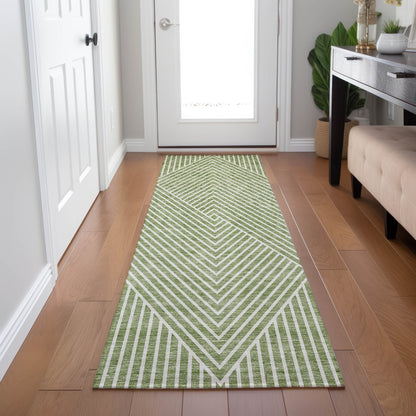 Tapis moderne Geo Chantille lavable en machine pour intérieur/extérieur