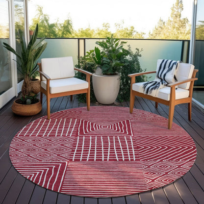 Tapis Chantille moderne en mosaïque lavable en machine pour intérieur/extérieur