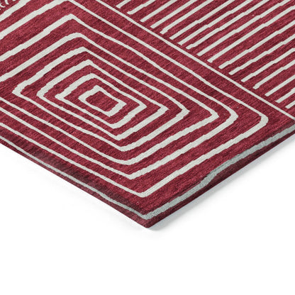 Tapis Chantille moderne en mosaïque lavable en machine pour intérieur/extérieur