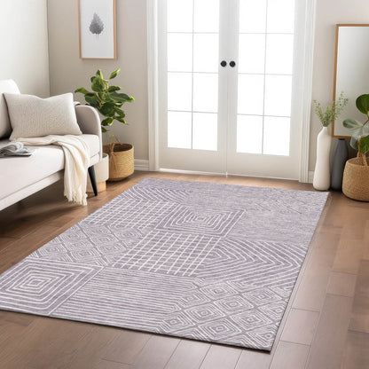Tapis Chantille moderne en mosaïque lavable en machine pour intérieur/extérieur