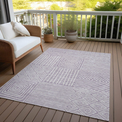 Tapis Chantille moderne en mosaïque lavable en machine pour intérieur/extérieur