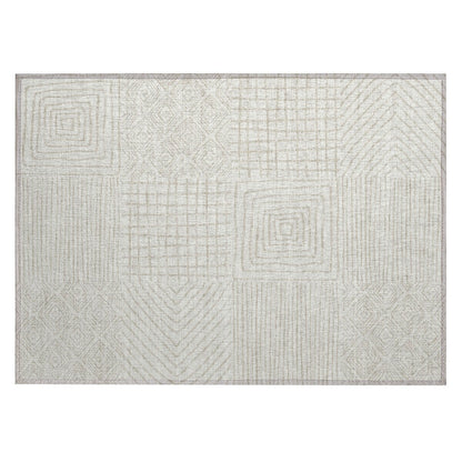Tapis Chantille moderne en mosaïque lavable en machine pour intérieur/extérieur