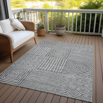 Tapis Chantille moderne en mosaïque lavable en machine pour intérieur/extérieur
