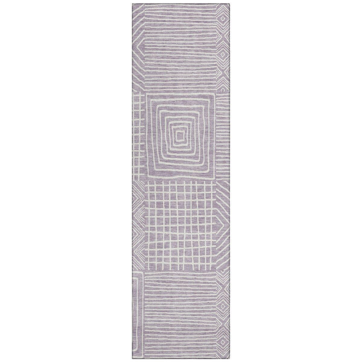 Tapis Chantille moderne en mosaïque lavable en machine pour intérieur/extérieur