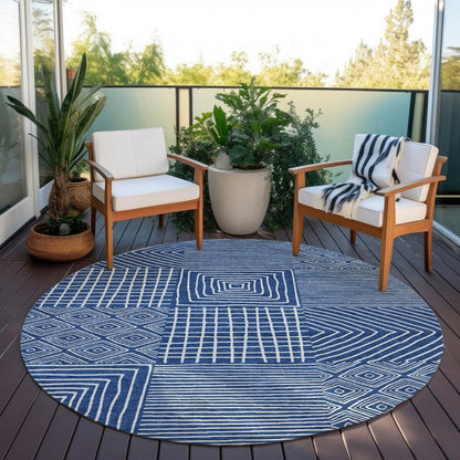 Tapis Chantille moderne en mosaïque lavable en machine pour intérieur/extérieur