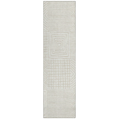 Tapis Chantille moderne en mosaïque lavable en machine pour intérieur/extérieur